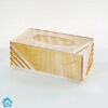 Elegant Golden Acrylic Tissue Box Organizer