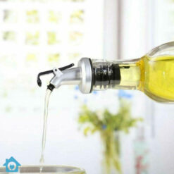 Glass Oil Bottle 500ml with Steel Pourer 1 Pcs