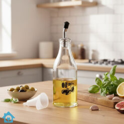 Glass Oil Bottle with Stainless Steel Nozzle