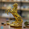 Golden Horse Statue 6 Inch Table Decor Figurine