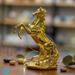 Golden Horse Statue 6 Inch Table Decor Figurine