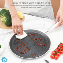 Honeycomb Laser Coating Flat Pan 30cm - Non Stick Pan