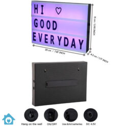 LED Message Light Box with Letters & Symbols