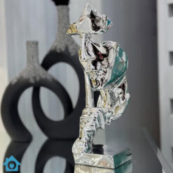 Silent Thinker Face Ceramic Sculpture