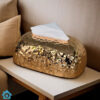 Luxury Golden Texture Tissue Box