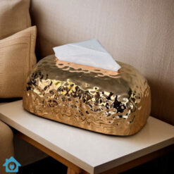 Luxury Golden Texture Tissue Box