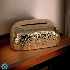 Luxury Golden Texture Tissue Box
