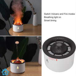 Premium Humidifier with Flame Light