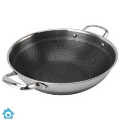 Premium Laser Coated Honeycomb Karahi Wok Nonstick
