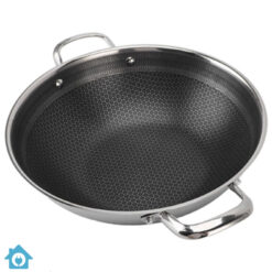Premium Laser Coated Honeycomb Karahi Wok Nonstick