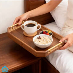 Premium Wooden Serving Tray Set of 3