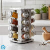 Stainless Steel Square Spice Rack 16 Pcs Jars Set 5 Stainless Steel Square Spice Rack 16 Pcs Jars Set