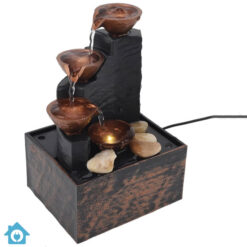 USB Tabletop Water Fountain with LED Lights