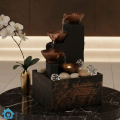 USB Tabletop Water Fountain with LED Lights