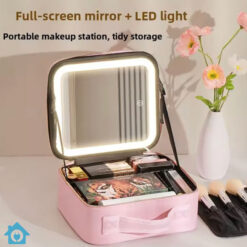 Vanity Organizer with LED Mirror
