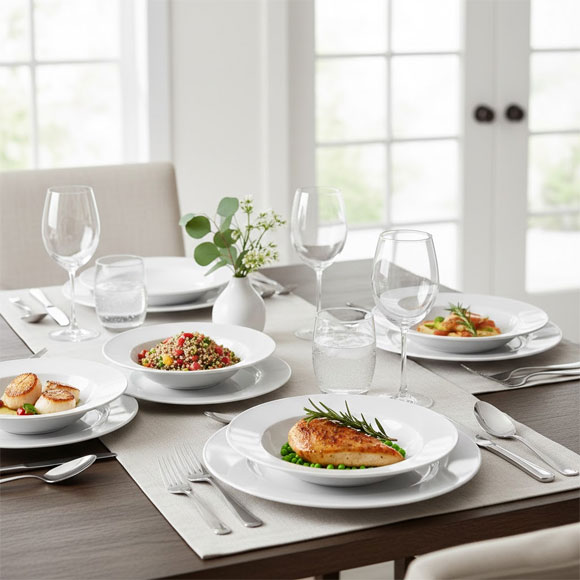 White Dinner Sets & Plates in Pakistan