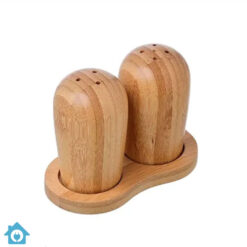 Wooden Salt And Paper Set With Base