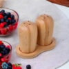 Wooden Salt And Paper Set With Base